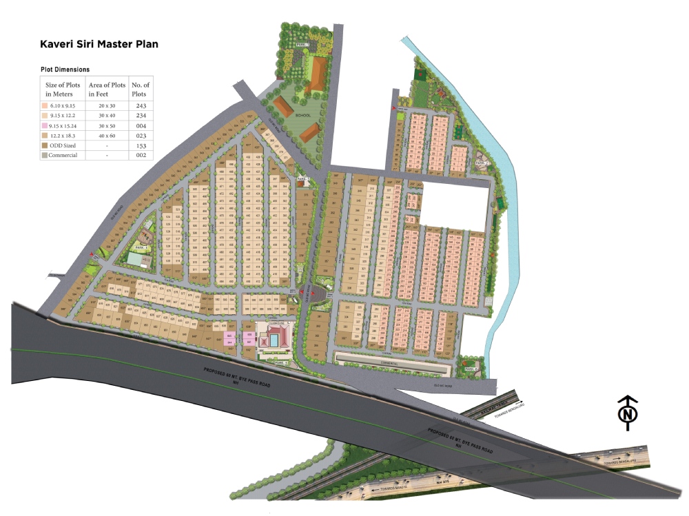 Sattva Kaveri Siri master plan layout